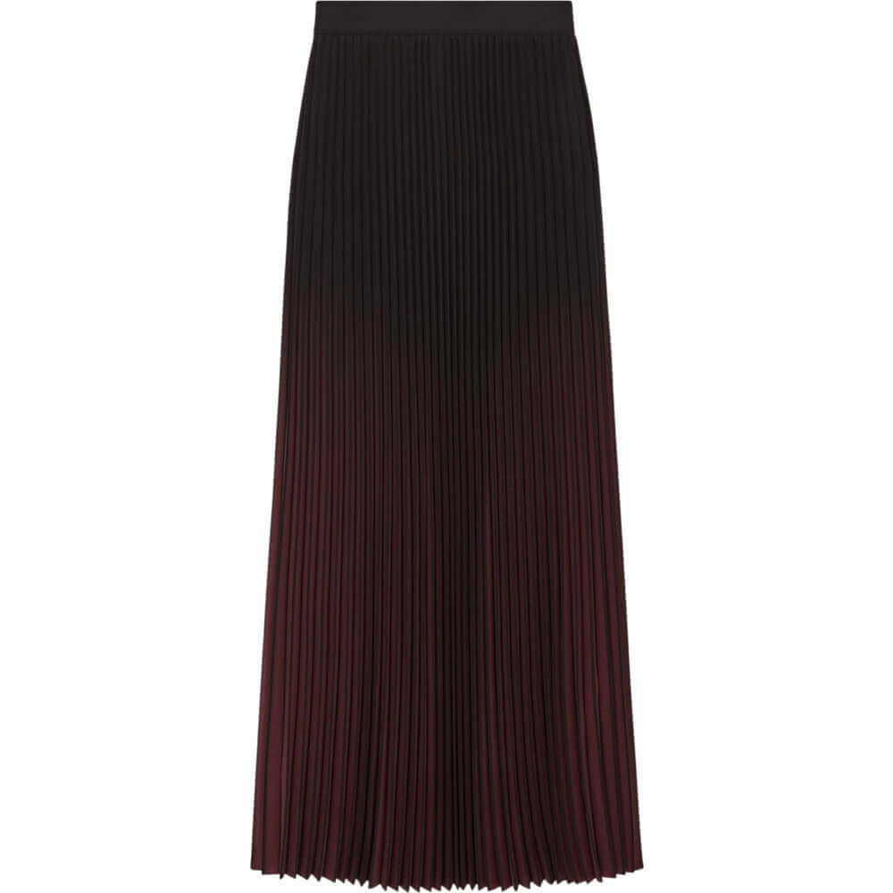 REISS MARLIE Ombre Pleated Midi Skirt